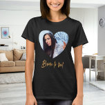 Camiseta Foto da noiva do coração a ser<br><div class="desc">Personalize e uma dentro de foto a estrutura em forma de coração. Para chás de panela e festas de solteira.</div>