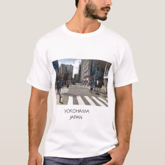Camiseta Foto da paisagem urbana de Yokohama, Grécia do Jap