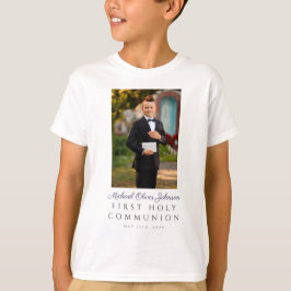 Camiseta Foto da Primeira Comunhão do Menino
