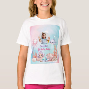 Camiseta Foto da Sereia no aniversário do mar