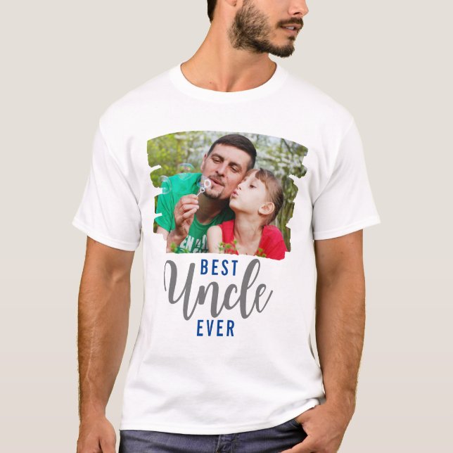 Camiseta Foto da Tipografia do Melhor Tio Nunca (Frente)