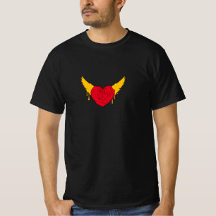 CAMISETA FOTO DA VINTAGEM DO AMOR DO CORAÇÃO
