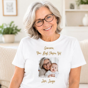 Camiseta Foto da Vovó Melhor Capítulo Neto
