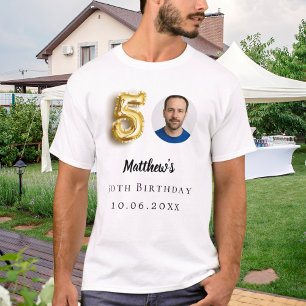 Camiseta Foto de 50 anos em ouro