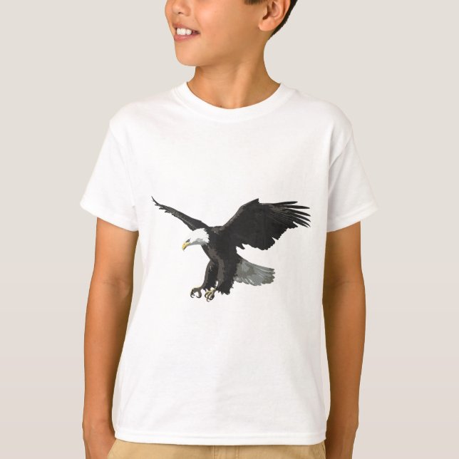 Camiseta Foto de águia-calva americana voadora majestosa (Frente)