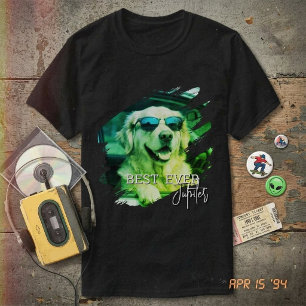 Camiseta Foto de animal de estimação moderno Óculos de sol