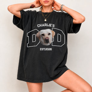 Camiseta Foto de animal de estimação personalizada com nome