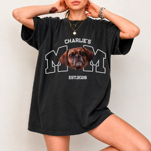 Camiseta Foto de animal de estimação personalizada com nome