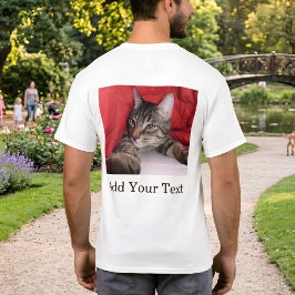 Camiseta Foto de animal de estimação personalizada com text