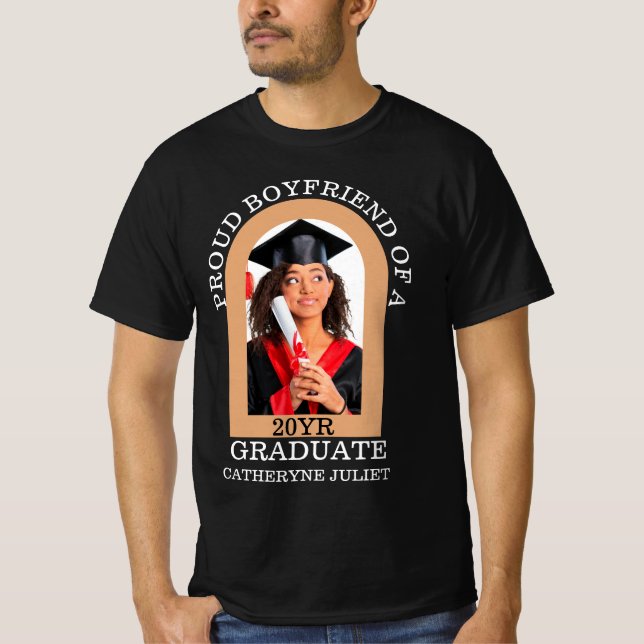 Camiseta Foto de Arch Personalizada com orgulho na graduaçã (Frente)