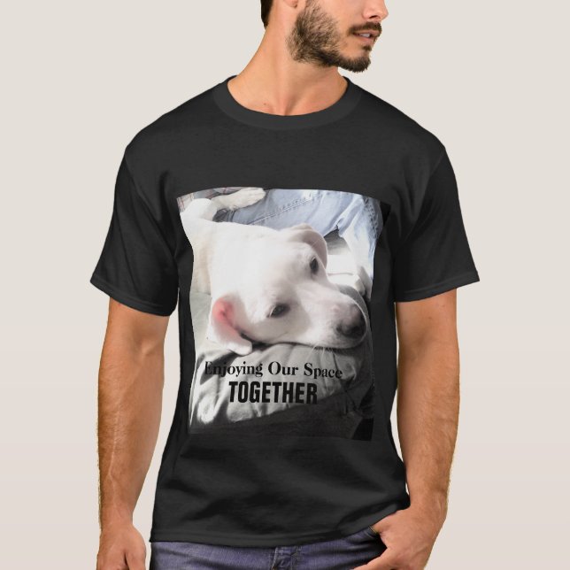 Camiseta Foto de Batata de Treinador de Cachorro Preguiçoso (Frente)