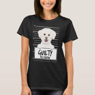 Camiseta Foto de Bichon Frisé Culpado