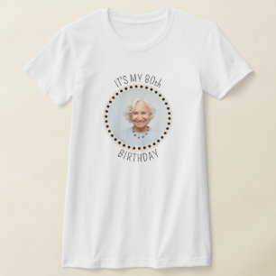 Camiseta Foto de Bolinhas de aniversário editável por chic