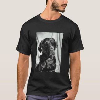 Camiseta Foto de Cachorro Legal Labrador Retriever com Ócul
