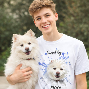 Camiseta Foto de cão esmaga humor divertido