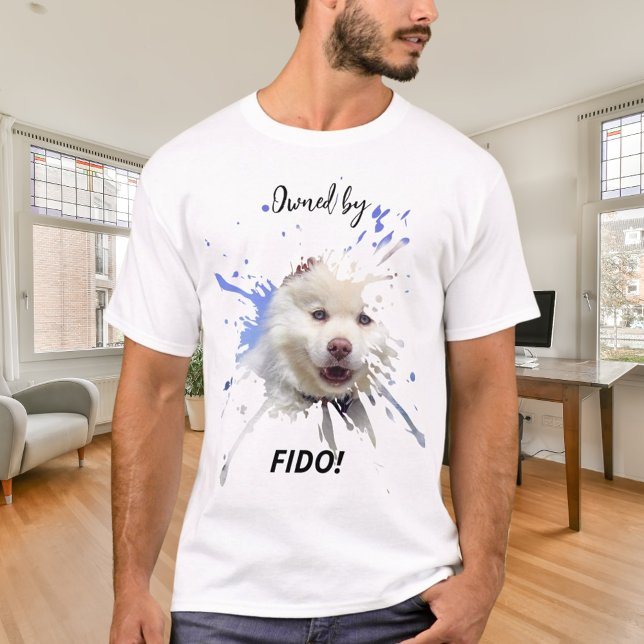 Camiseta Foto de cão esmaga humor divertido (Criador carregado)