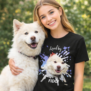 Camiseta Foto de cão esmaga humor divertido amor
