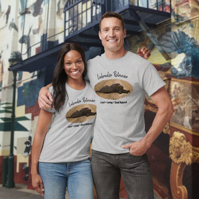 Camiseta Foto de cão substituível com texto personalizado (Criador carregado)