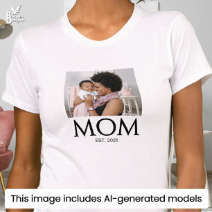 Camiseta Foto de Caps Estabelecidos pela Mamãe