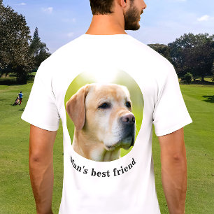 Camiseta Foto de Costas Personalizada e Texto Opcional