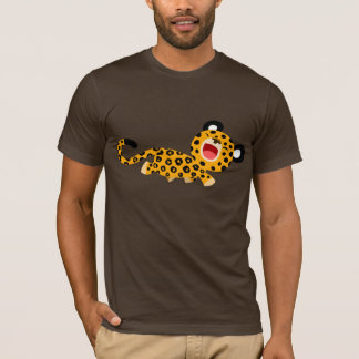 Camiseta Foto de desenho animado de camiseta-leopardo encar