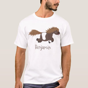 Camiseta Foto de desenho animado de Shetland em circulação