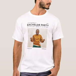 Camiseta Foto de Festa de Solteiro Moderna Simples