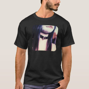 Camiseta Foto de Garota-Gato Fotografia Antiga Antropomórfi