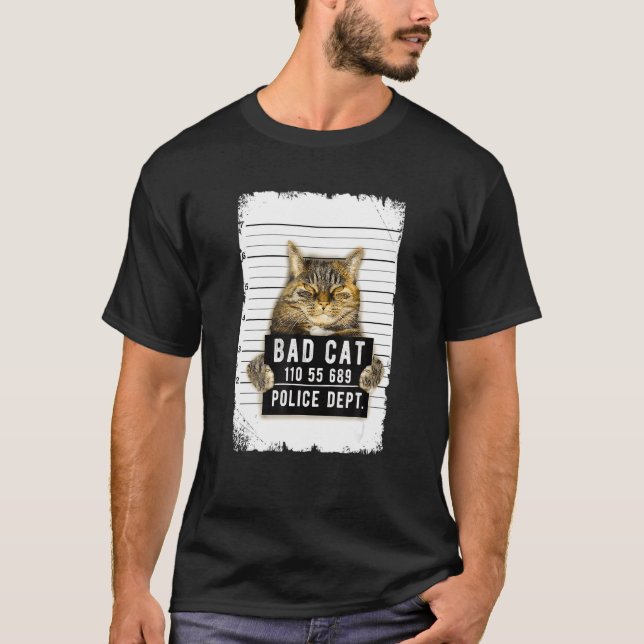 Camiseta Foto de Gato Detido (Frente)