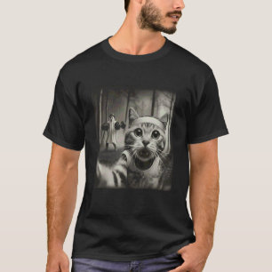 Camiseta Foto de gato fazendo exercício no ginásio fantasma