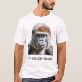 Camiseta Foto de Gorila com Citação Engraçada Você Está Fal