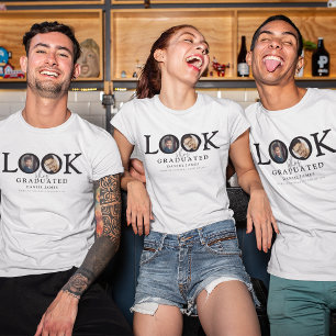 Camiseta Foto de Graduação Olhe Quem Se Formou