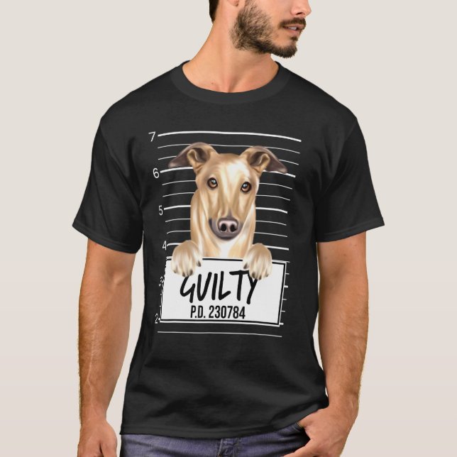 Camiseta Foto de Greyhound Culpado (Frente)