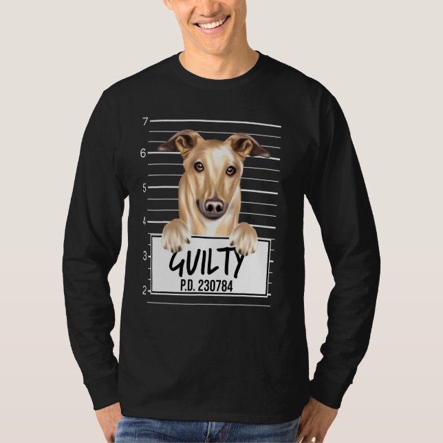 Camiseta Foto de Greyhound Culpado (Frente)