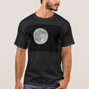 Camiseta Foto de lua cheia de alta resolução