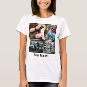 Camiseta Foto de manutenção da amizade dos melhores amigos 