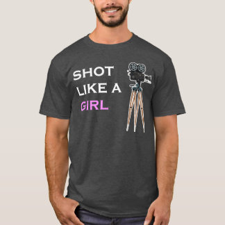 Camiseta Foto De Menina Cineasta Female Movie Diretor b