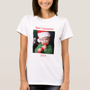 Camiseta Foto de Natal da Vovó