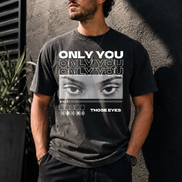 Camiseta Foto de Olhos Personalizados para Namorada Present