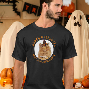 Camiseta Foto de Pet Personalizada Gato do Lover Orange Bla