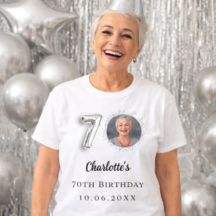 Camiseta foto de prata de 70