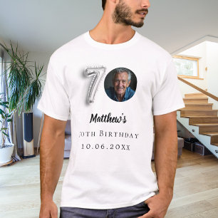 Camiseta foto de prata de 70