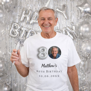 Camiseta foto de prata de 80