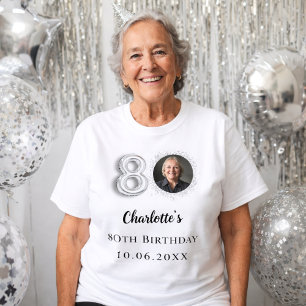 Camiseta foto de prata de 80