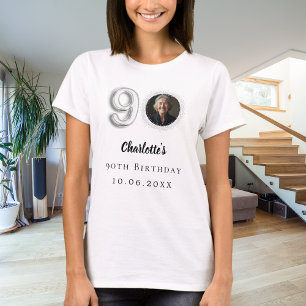 Camiseta foto de prata de 90