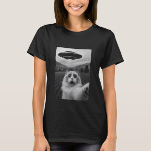 Camiseta Foto de Ragdoll Cat Divertida Abdução Alienígena M