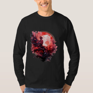 Camiseta Foto de Rejuvenescimento de Aves Phoenix Fogo Míti