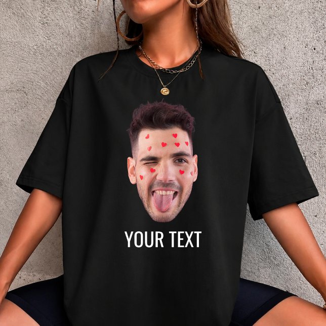 Camiseta Foto de rosto divertida personalizada para present (Criador carregado)