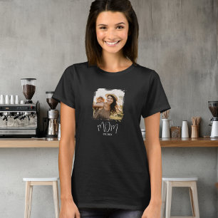 Camiseta Foto de Roteiro Estabelecido pela Mamãe