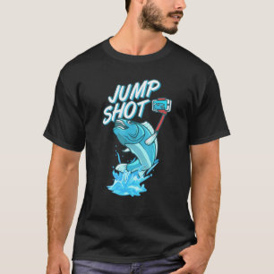 Camiseta Foto de salto peixe saltando da água tirando